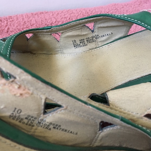 Green strap sandals - Picture 4 of 4